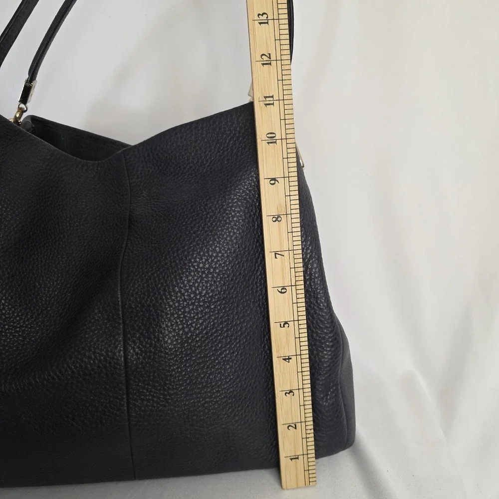 Coach Phoebe Madison Boho Leather Shoulder Bag Hobo Dark Midnight Navy F34495